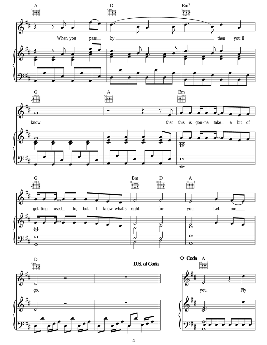 Let Me Go Let Me Go Acoustic Guitar scores gallery preview page 4