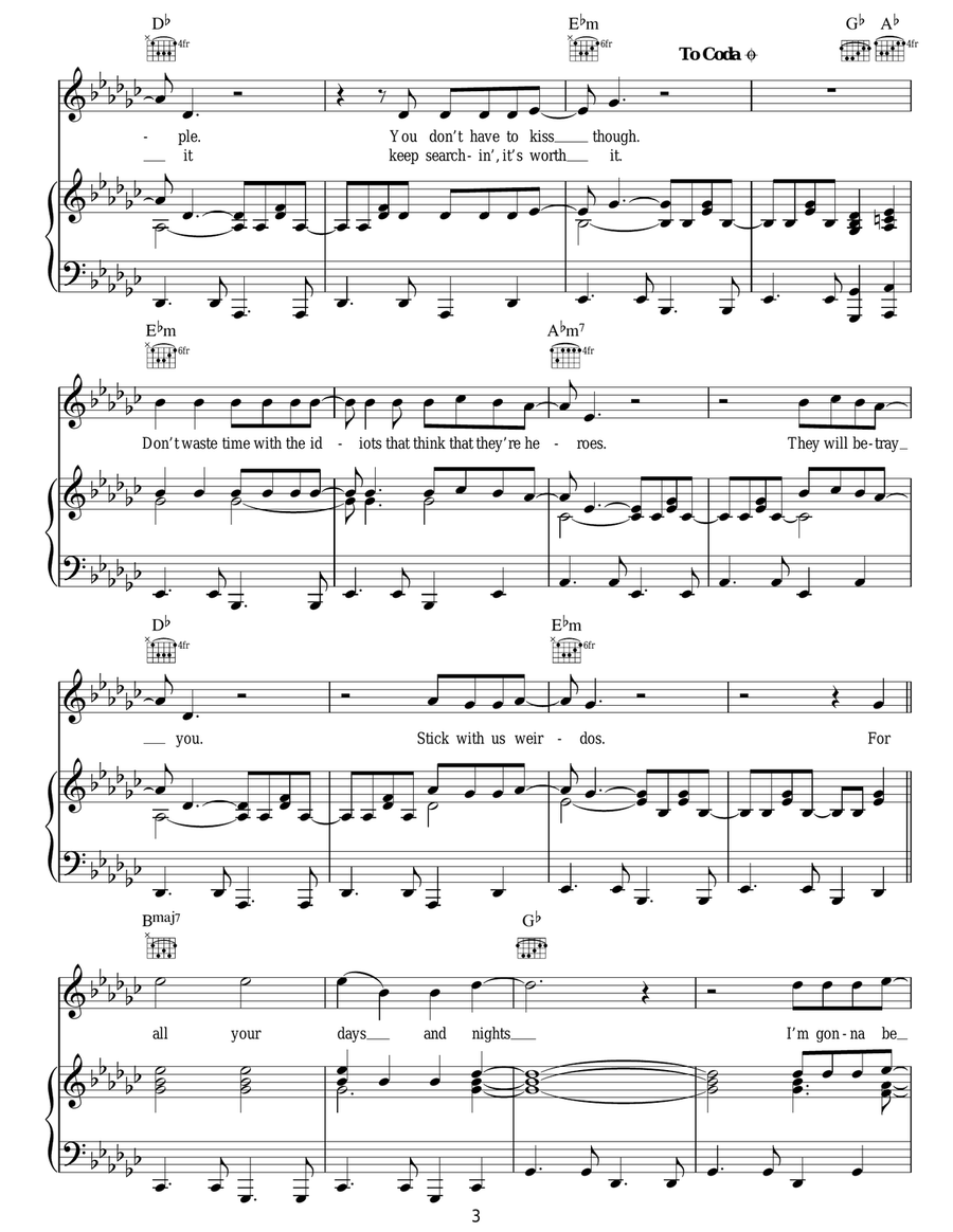Go Gentle Go Gentle Acoustic Guitar scores gallery preview page 3