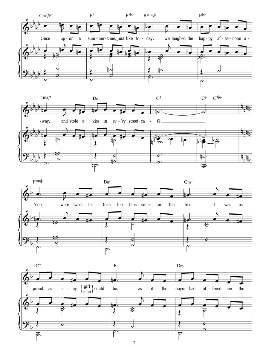 Once Upon A Summertime Once Upon A Summertime Guitar scores gallery preview page 2