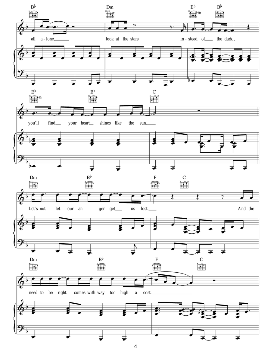 Bridge Of Light Bridge Of Light Acoustic Guitar scores gallery preview page 4