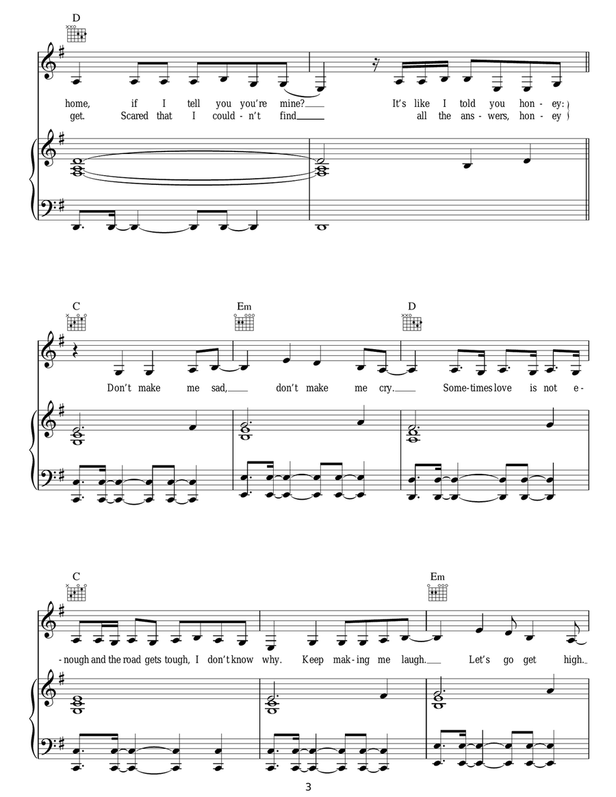 Born To Die Born To Die Acoustic Guitar scores gallery preview page 3