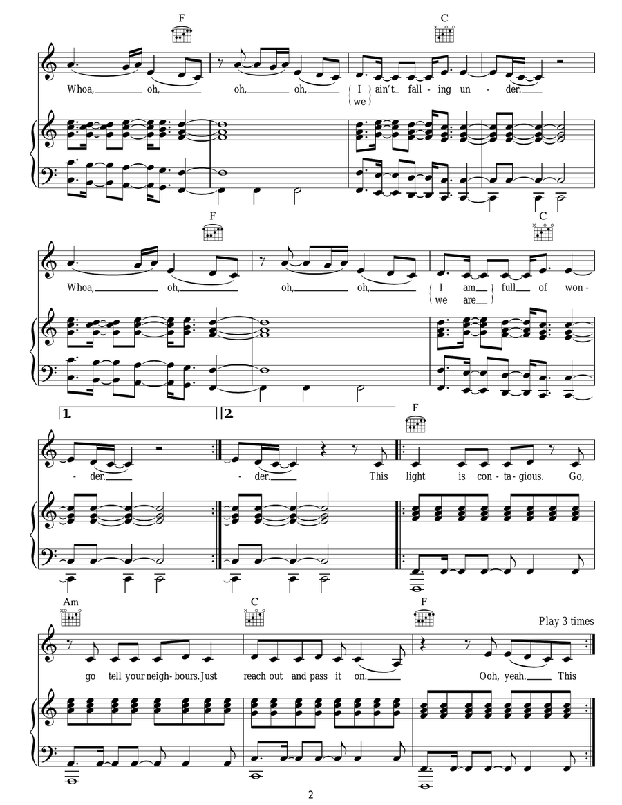Wonder Wonder Acoustic Guitar scores gallery preview page 2