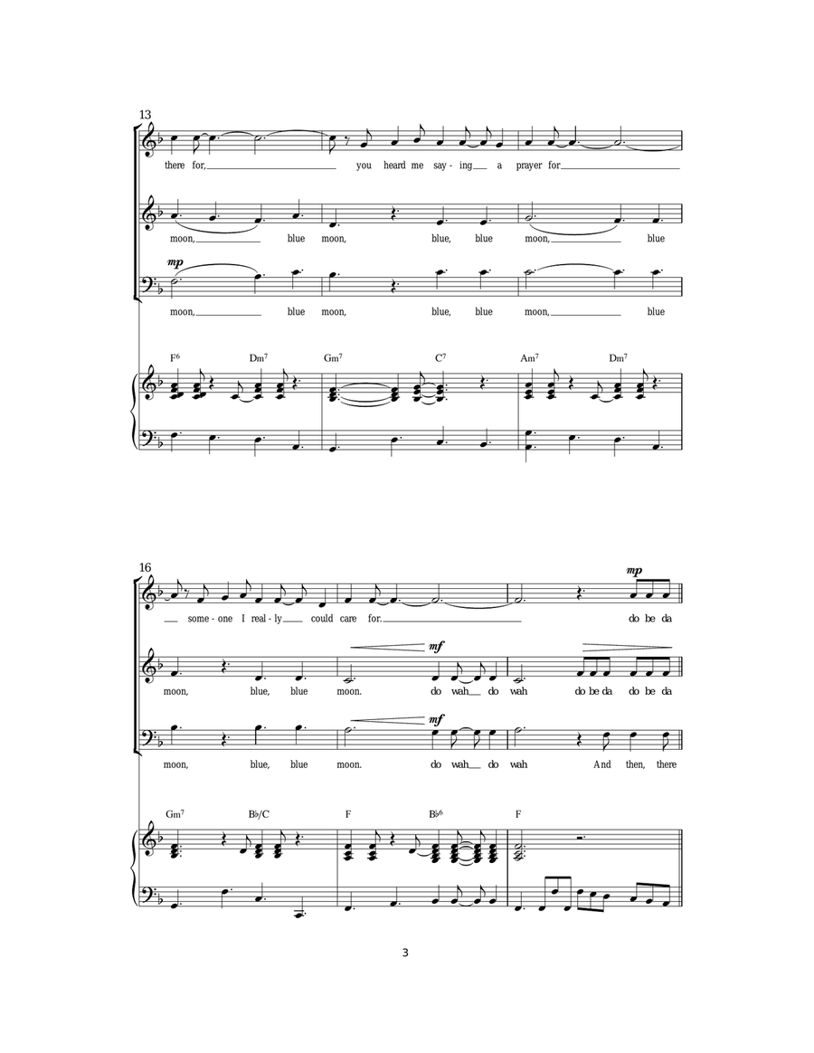 Blue Moon Blue Moon Acoustic Guitar scores gallery preview page 3