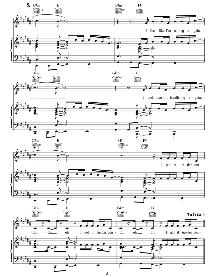 Under Control Under Control Acoustic Guitar scores gallery preview page 3