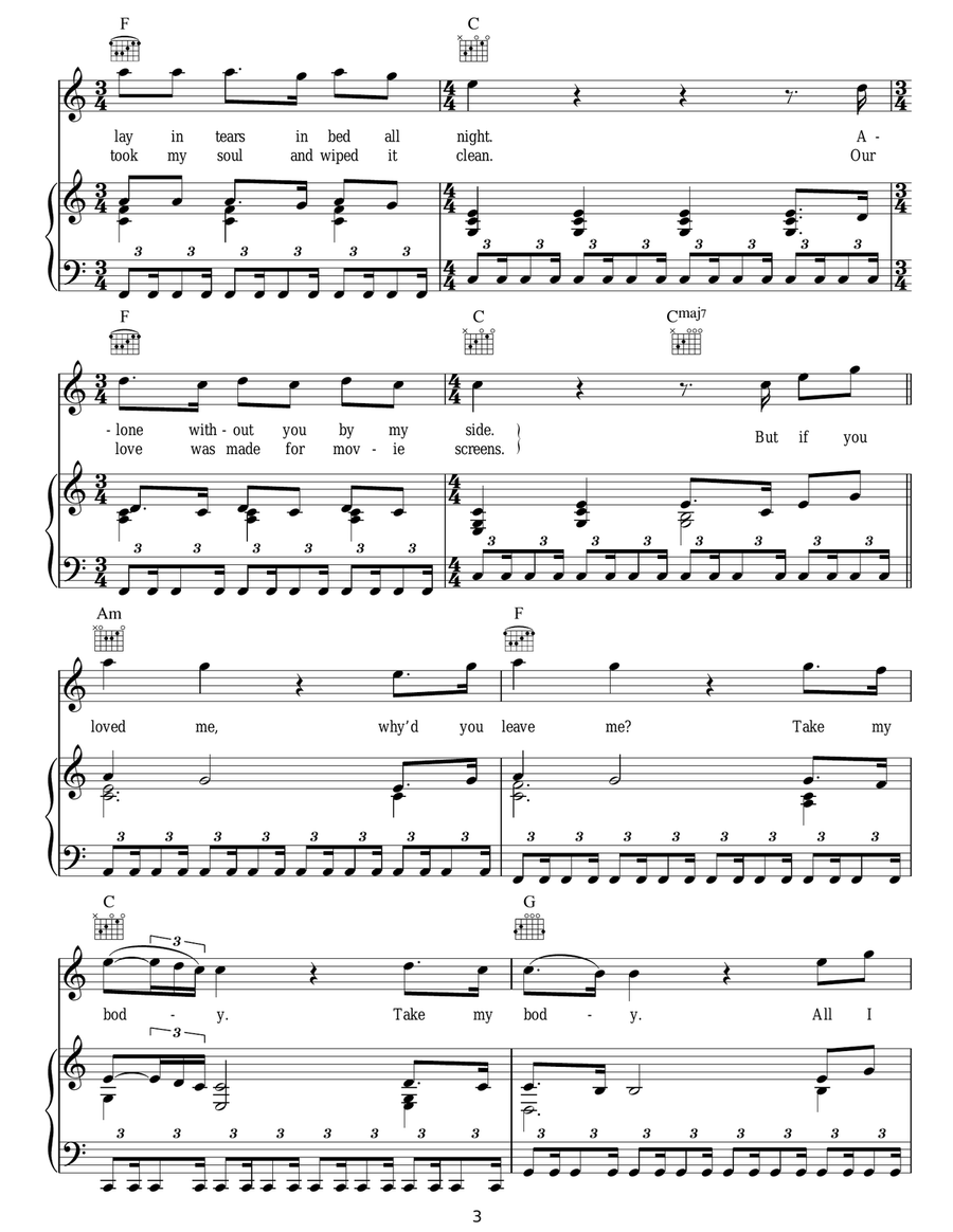 All I Want All I Want Acoustic Guitar scores gallery preview page 3