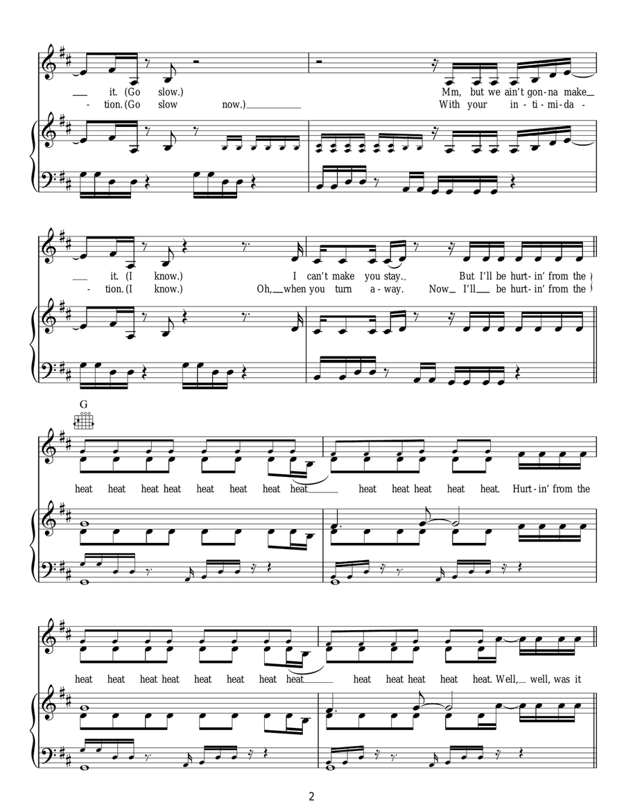 Go Slow Go Slow Acoustic Guitar scores gallery preview page 2