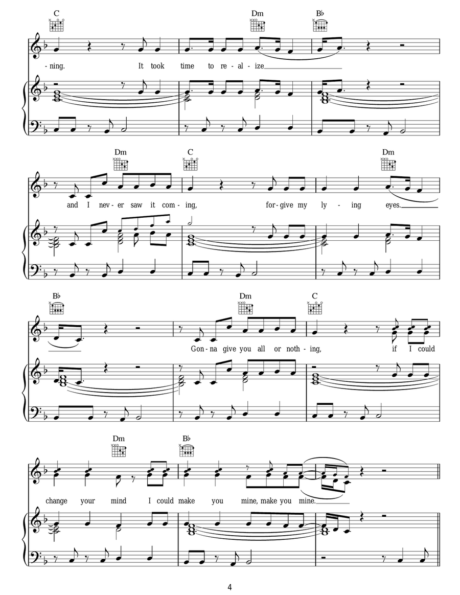 If I Could Change Your Mind Acoustic Guitar scores gallery preview page 4