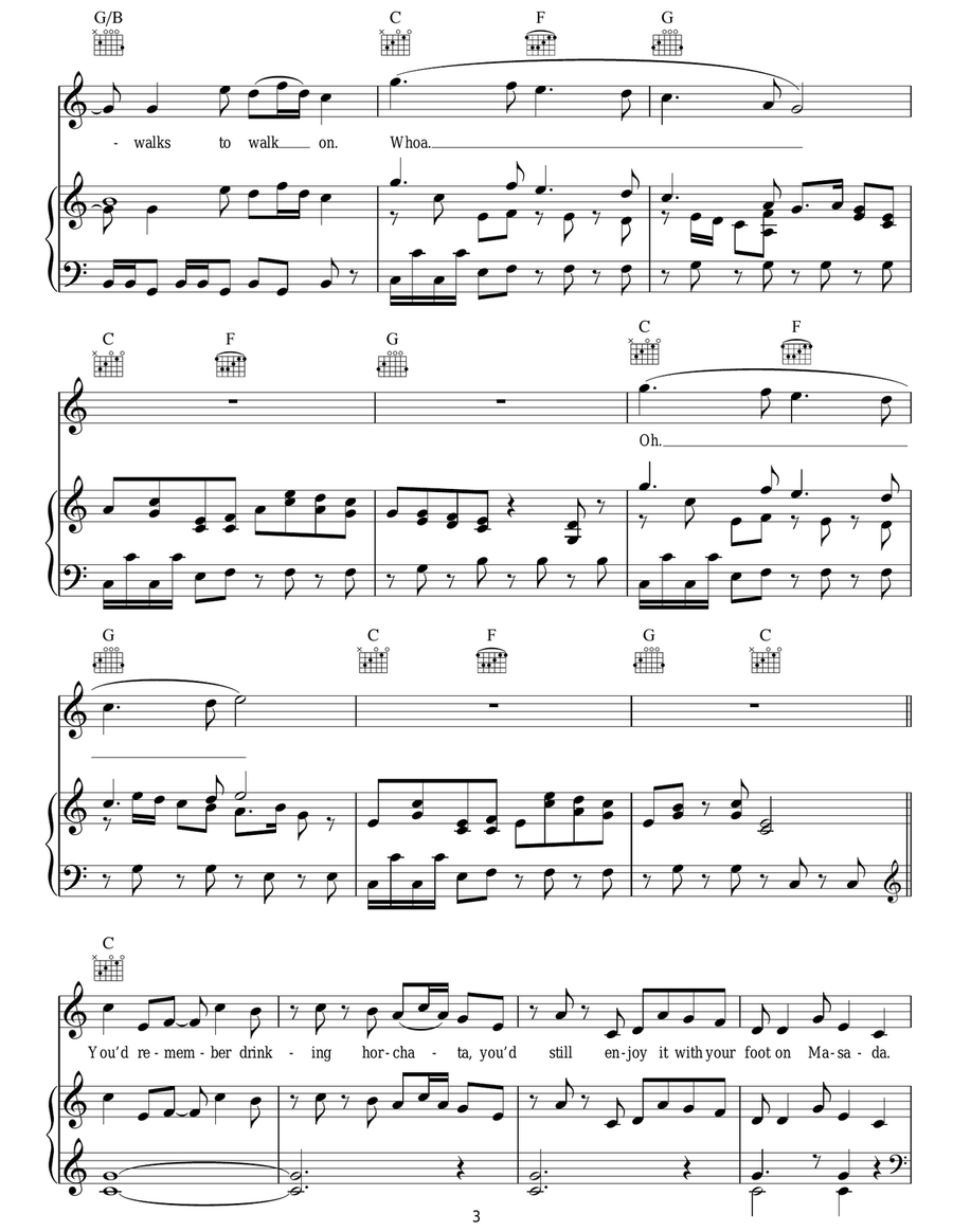 Horchata Guitar scores gallery preview page 3