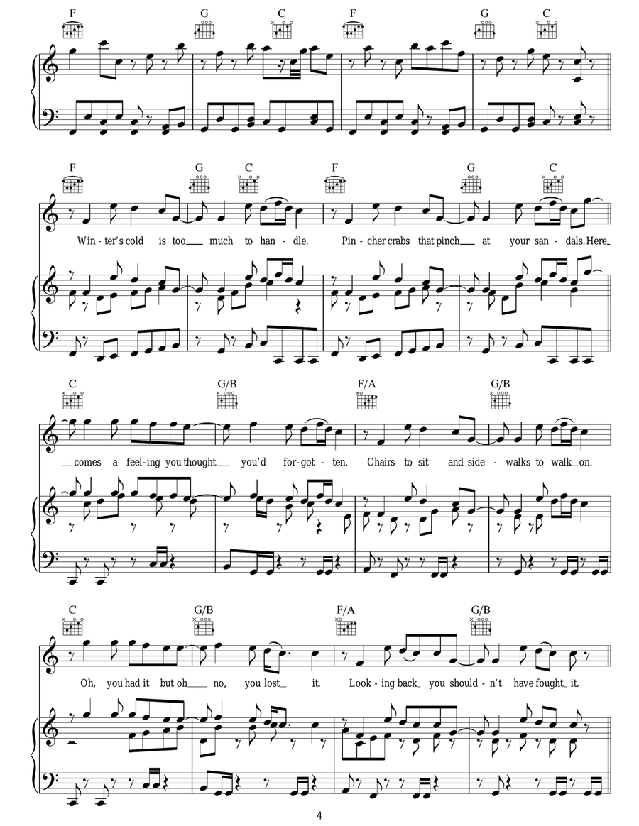 Horchata Guitar scores gallery preview page 4