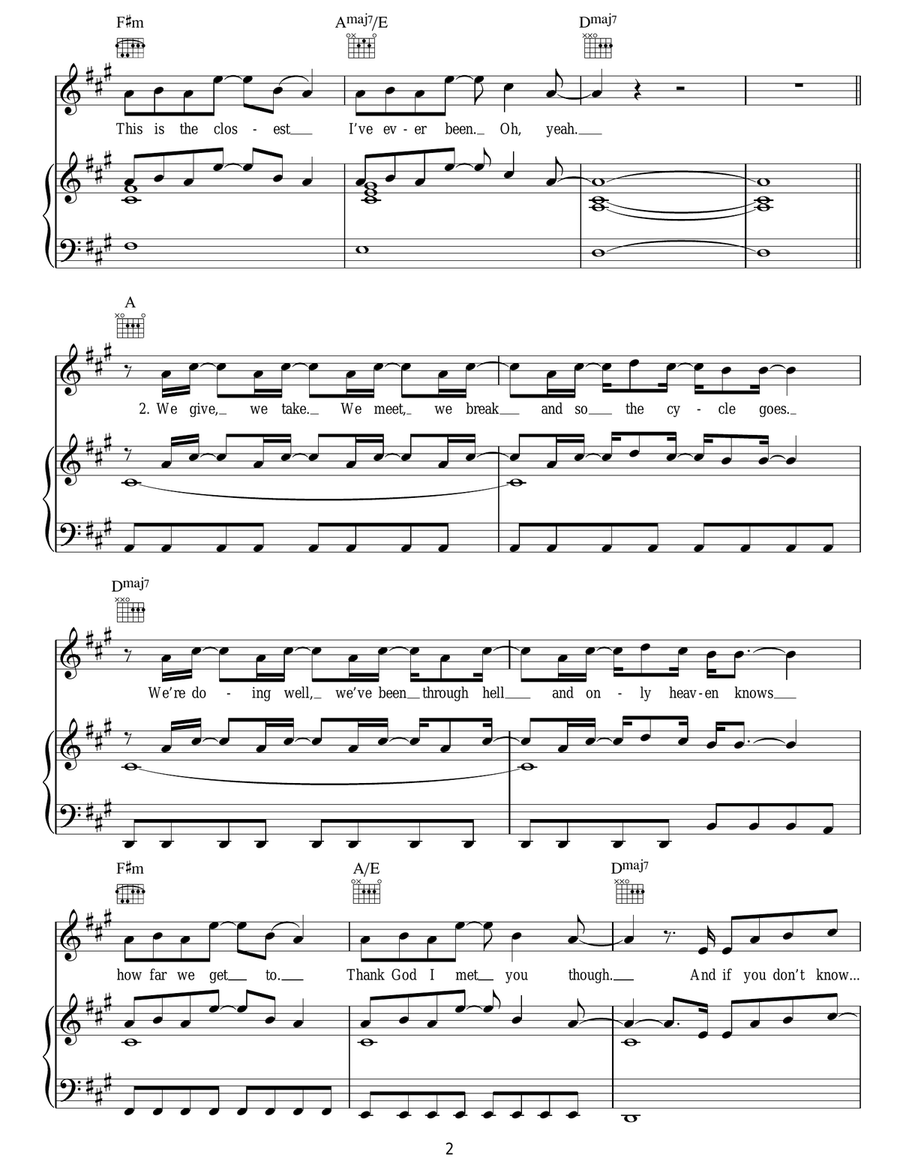 Hand On Heart Hand On Heart Acoustic Guitar scores gallery preview page 2
