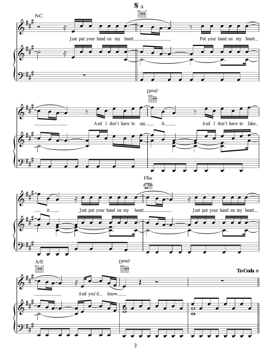 Hand On Heart Hand On Heart Acoustic Guitar scores gallery preview page 3