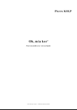 Oh, mia kor' (for ensemble with voice or tape)