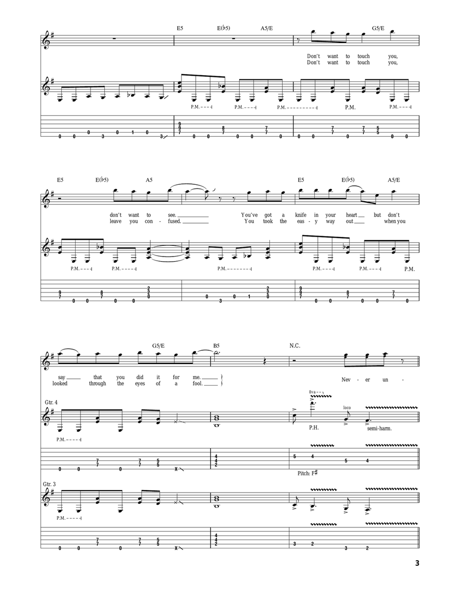 Unchain The Night Unchain The Night Acoustic Guitar scores gallery preview page 3