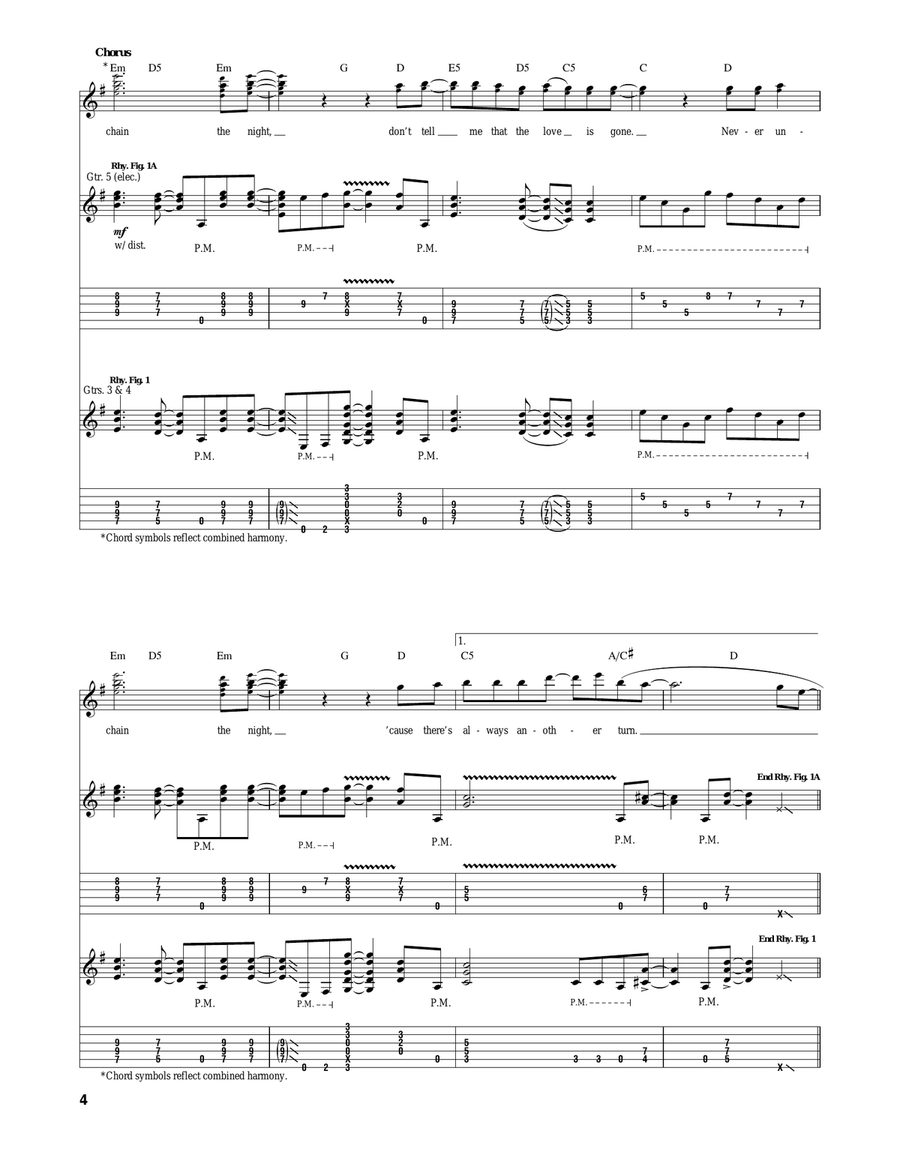 Unchain The Night Unchain The Night Acoustic Guitar scores gallery preview page 4