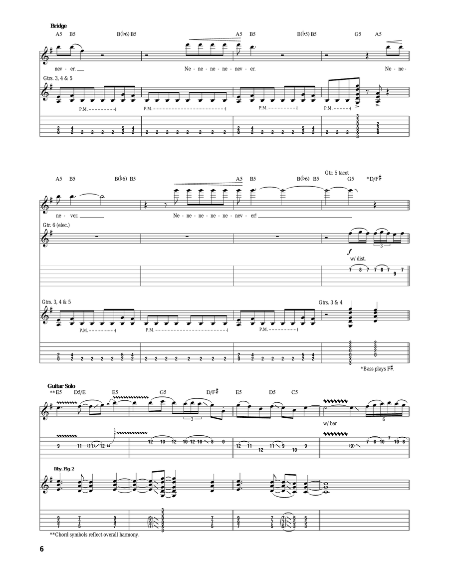 Unchain The Night Unchain The Night Acoustic Guitar scores gallery preview page 6