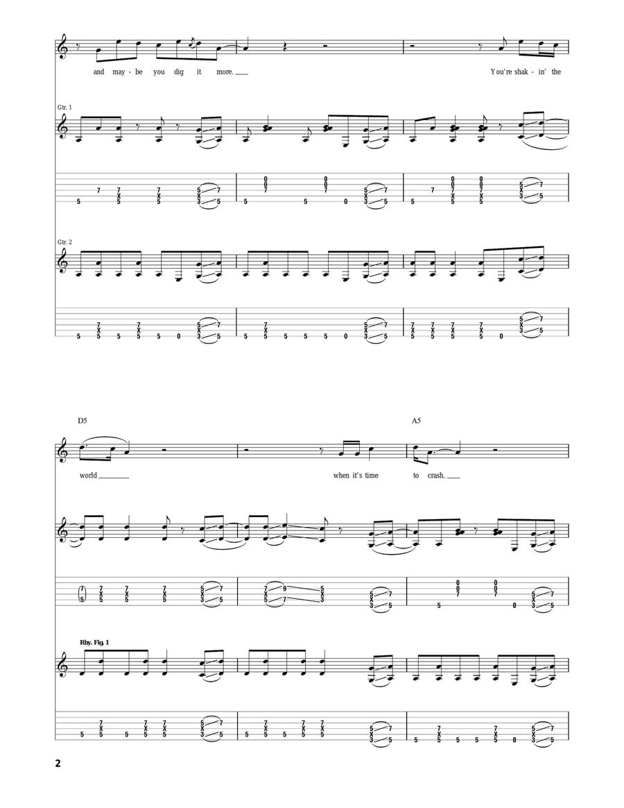 Rattlesnake Shake Rattlesnake Shake Acoustic Guitar scores gallery preview page 2