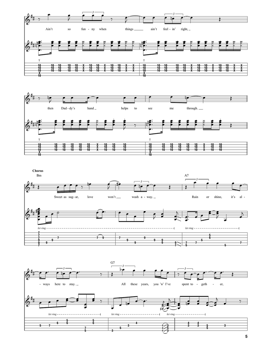 Couldn't Stand The Weather Acoustic Guitar scores gallery preview page 5