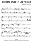 Someone Saved My Life Tonight [Jazz version] (arr. Brent Edstrom) mini preview
