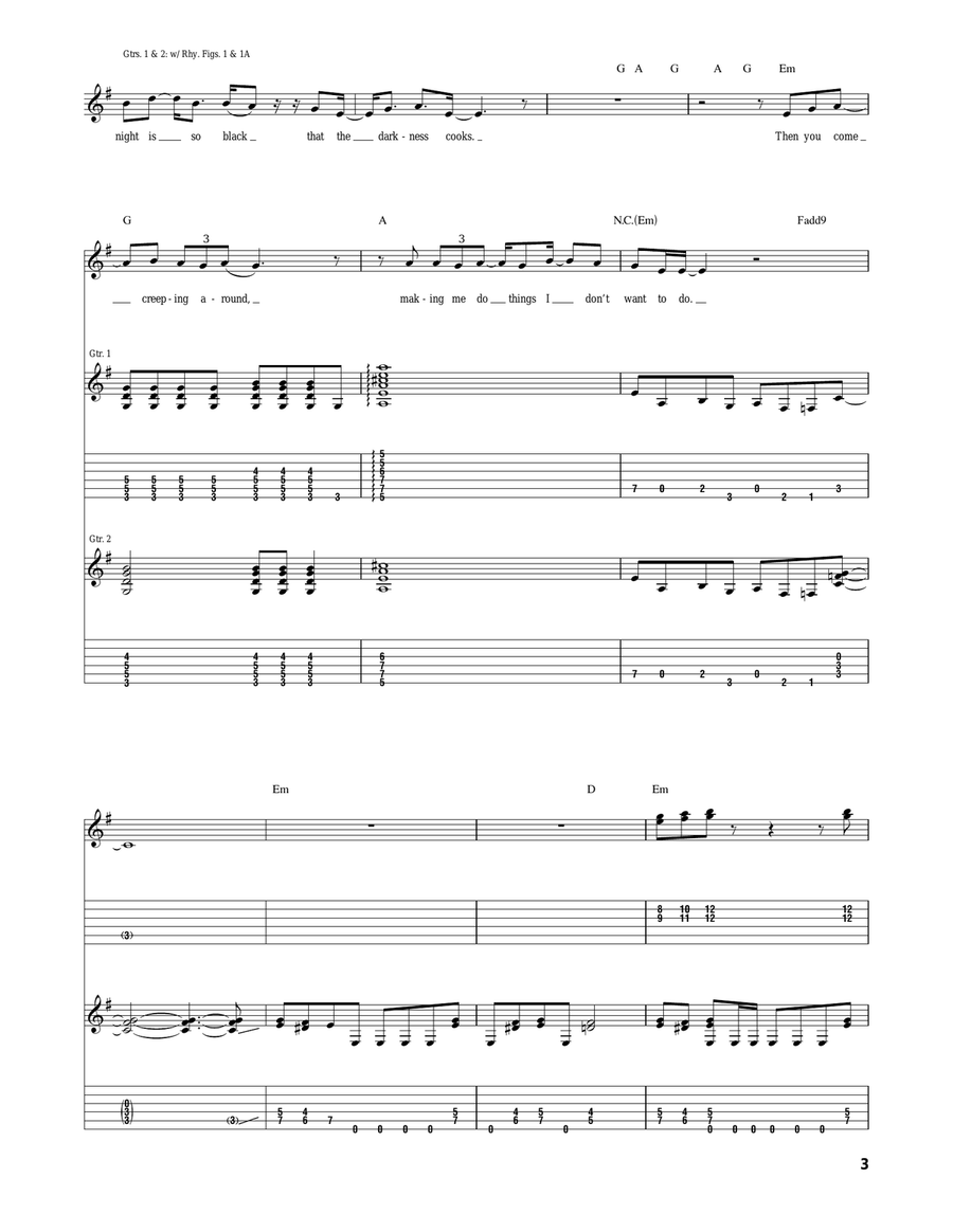 The Green Manalishi Acoustic Guitar scores gallery preview page 3