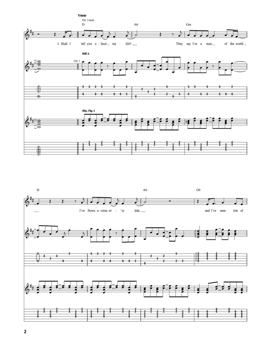Man Of The World Man Of The World Acoustic Guitar scores gallery preview page 2