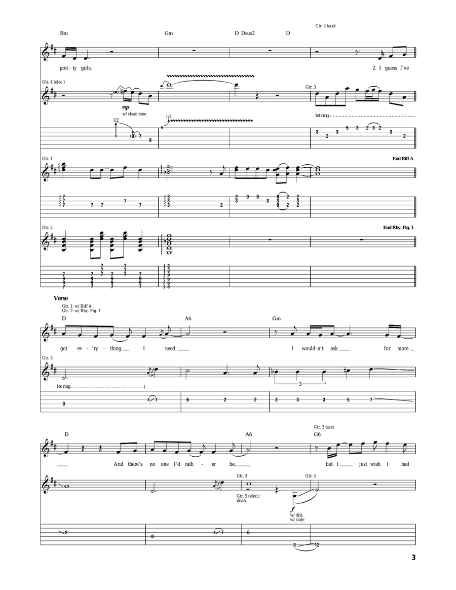 Man Of The World Man Of The World Acoustic Guitar scores gallery preview page 3