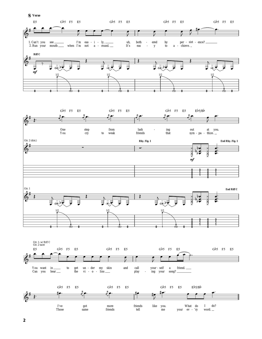 Walk Walk Acoustic Guitar scores gallery preview page 2