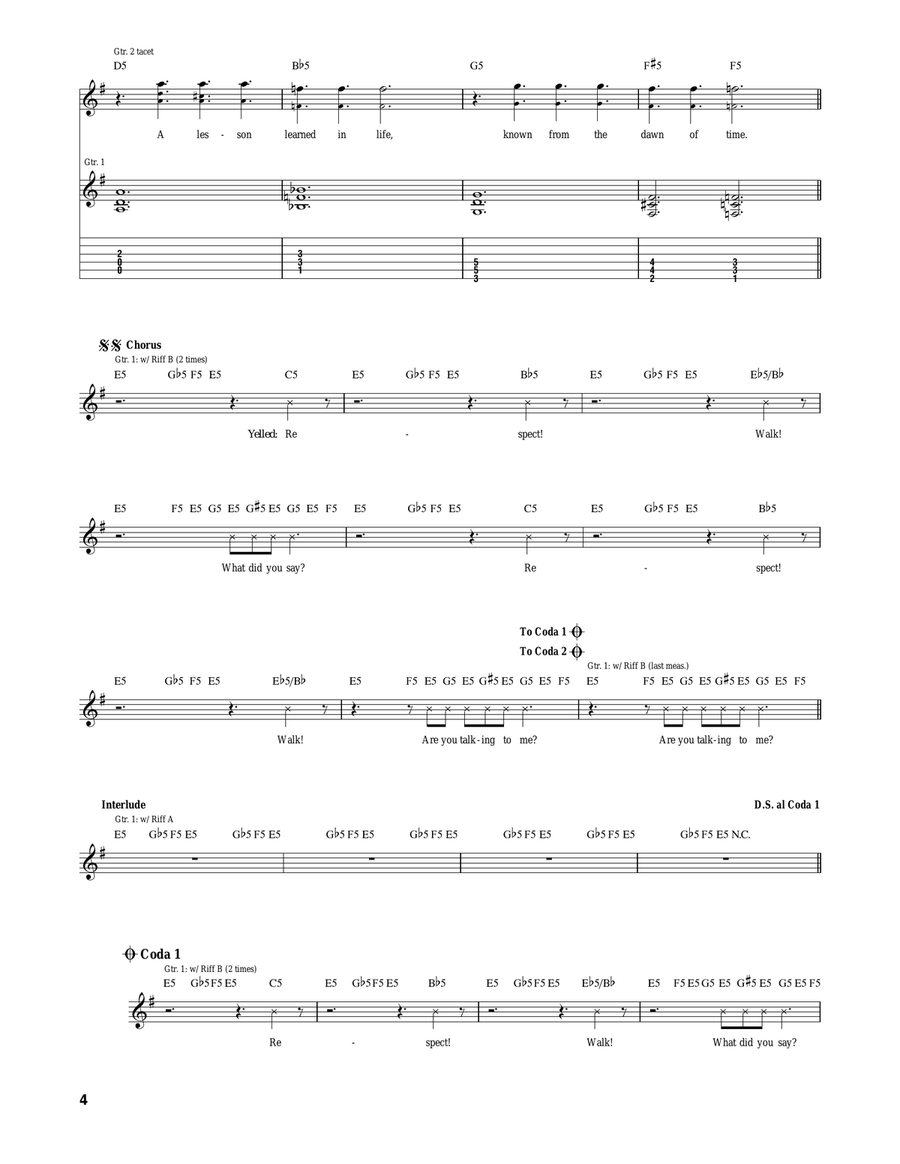 Walk Walk Acoustic Guitar scores gallery preview page 4