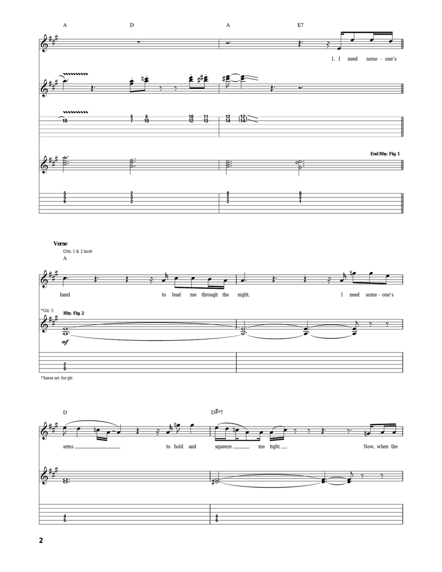 Need Your Love So Bad Need Your Love So Bad Acoustic Guitar scores gallery preview page 2