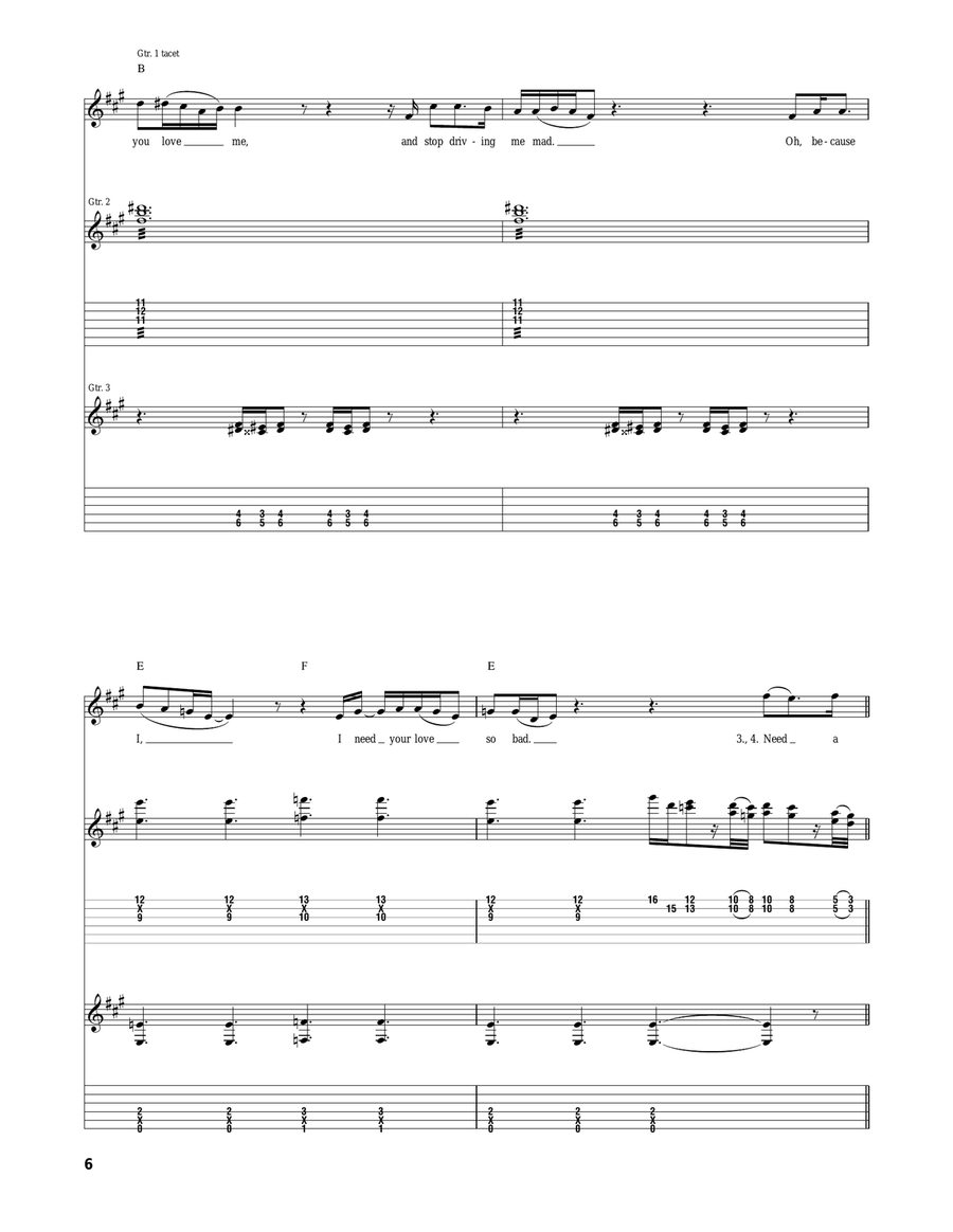 Need Your Love So Bad Need Your Love So Bad Acoustic Guitar scores gallery preview page 6