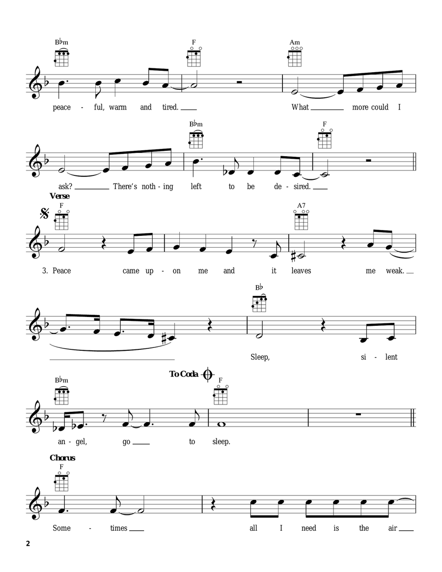 The Air That I Breathe The Air That I Breathe Ukulele scores gallery preview page 2