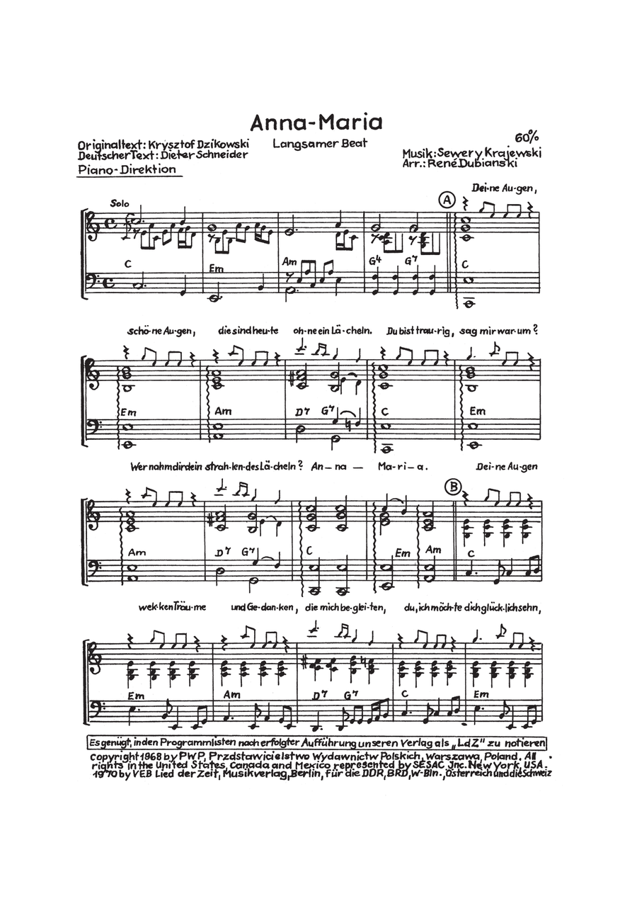Anna Maria Piano, Vocal, Guitar - Digital Sheet Music page 3