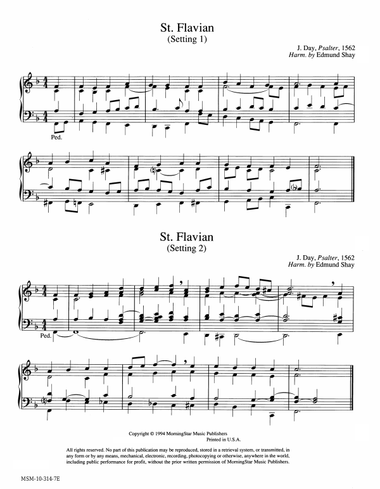 St. Flavian (2 settings) (Hymn Harmonization)