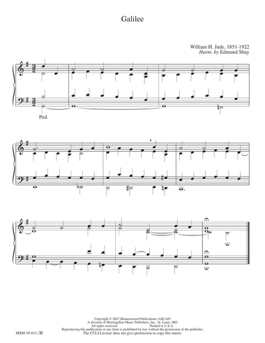 Galilee (Hymn Harmonization)