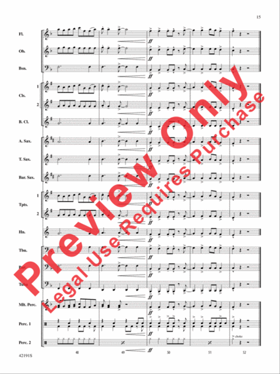 Ooh La La (from Smurfs 2) Concert Band scores gallery preview page 15