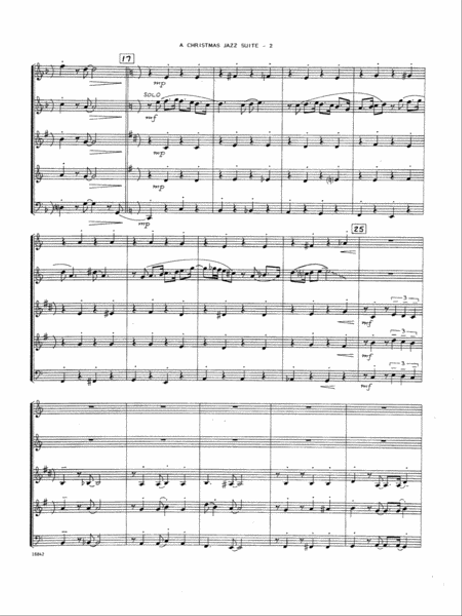 Christmas Jazz Suite, A - Full Score Woodwind Ensemble scores gallery preview page 2