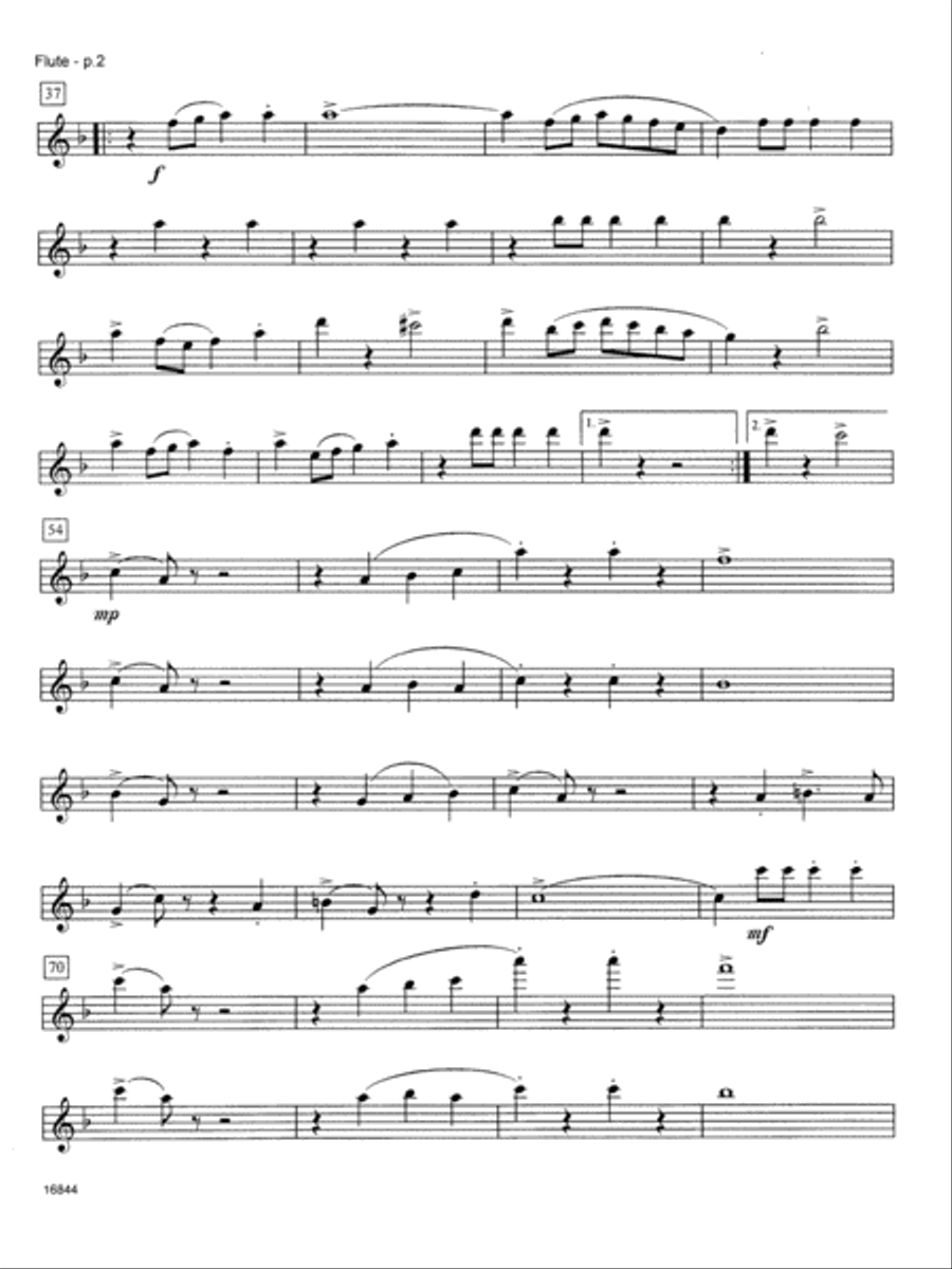 Colonel Bogey March - Flute Flute scores gallery preview page 2