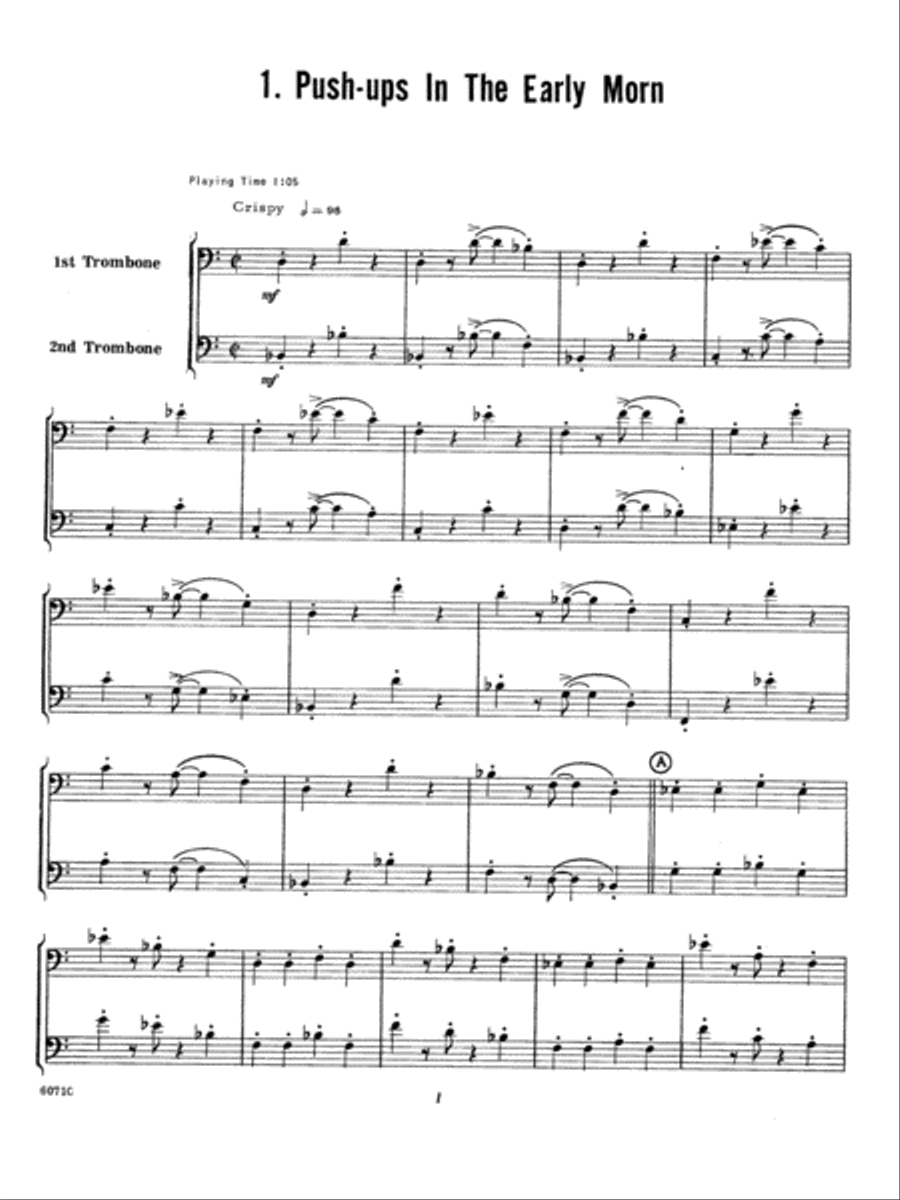 Ten Duets For Tenor Trombone Trombone scores gallery preview page 2