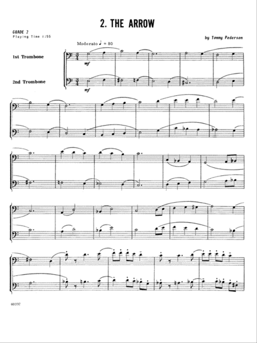Ten Duets For Trombone Trombone scores gallery preview page 4