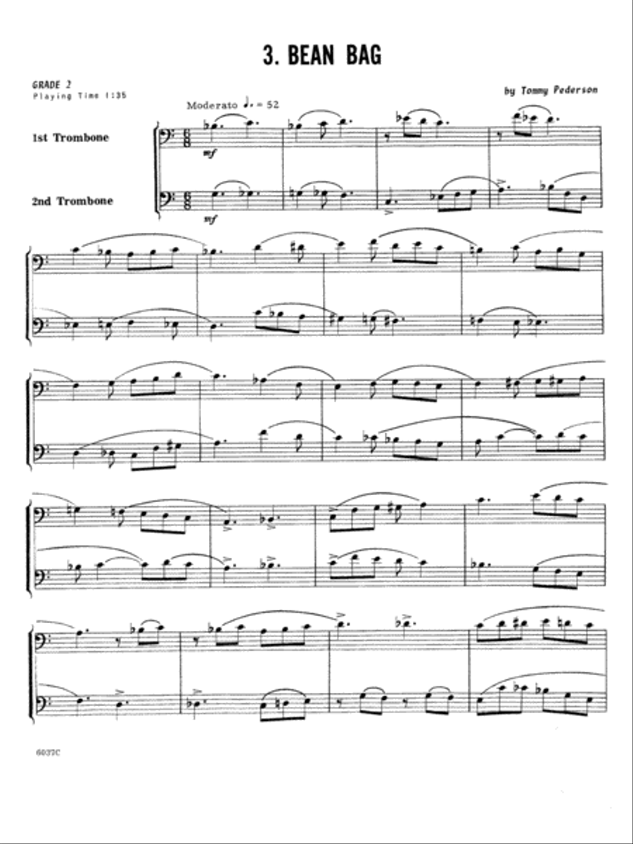 Ten Duets For Trombone Trombone scores gallery preview page 6