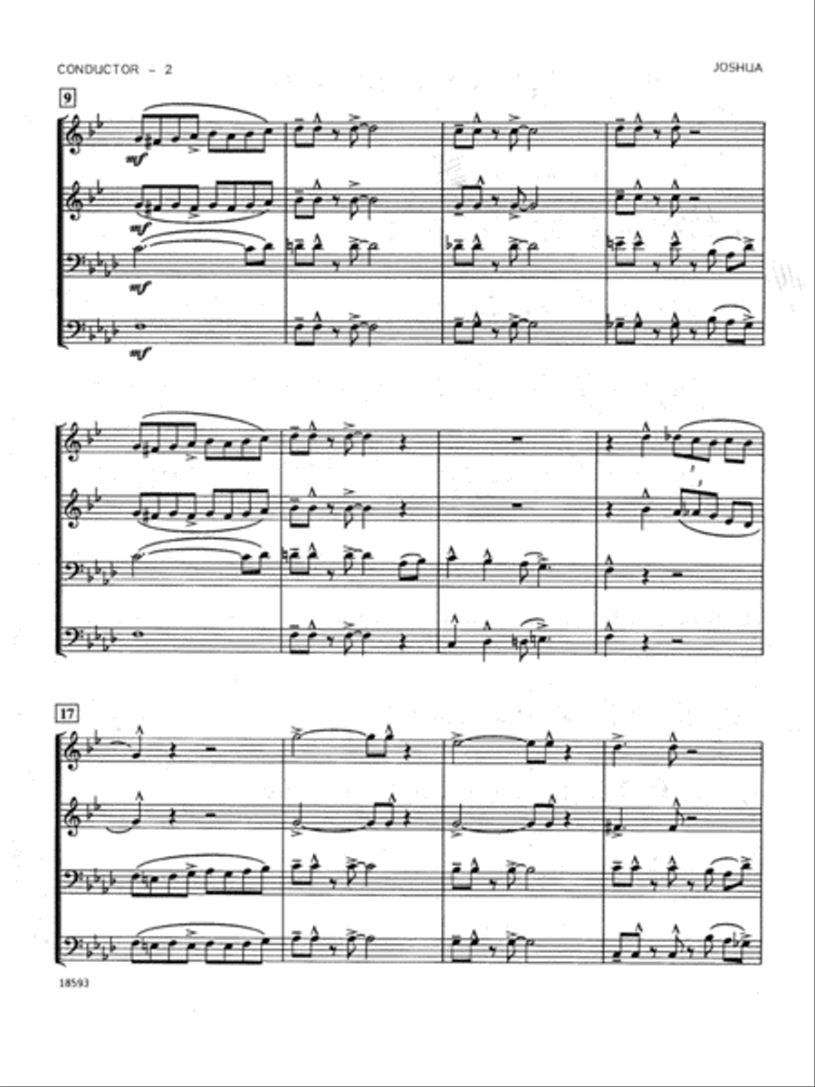 Spiritual Jazz Suite - Full Score Brass Ensemble scores gallery preview page 2