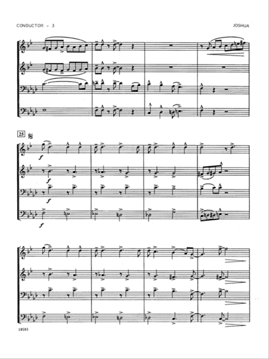 Spiritual Jazz Suite - Full Score Brass Ensemble scores gallery preview page 3