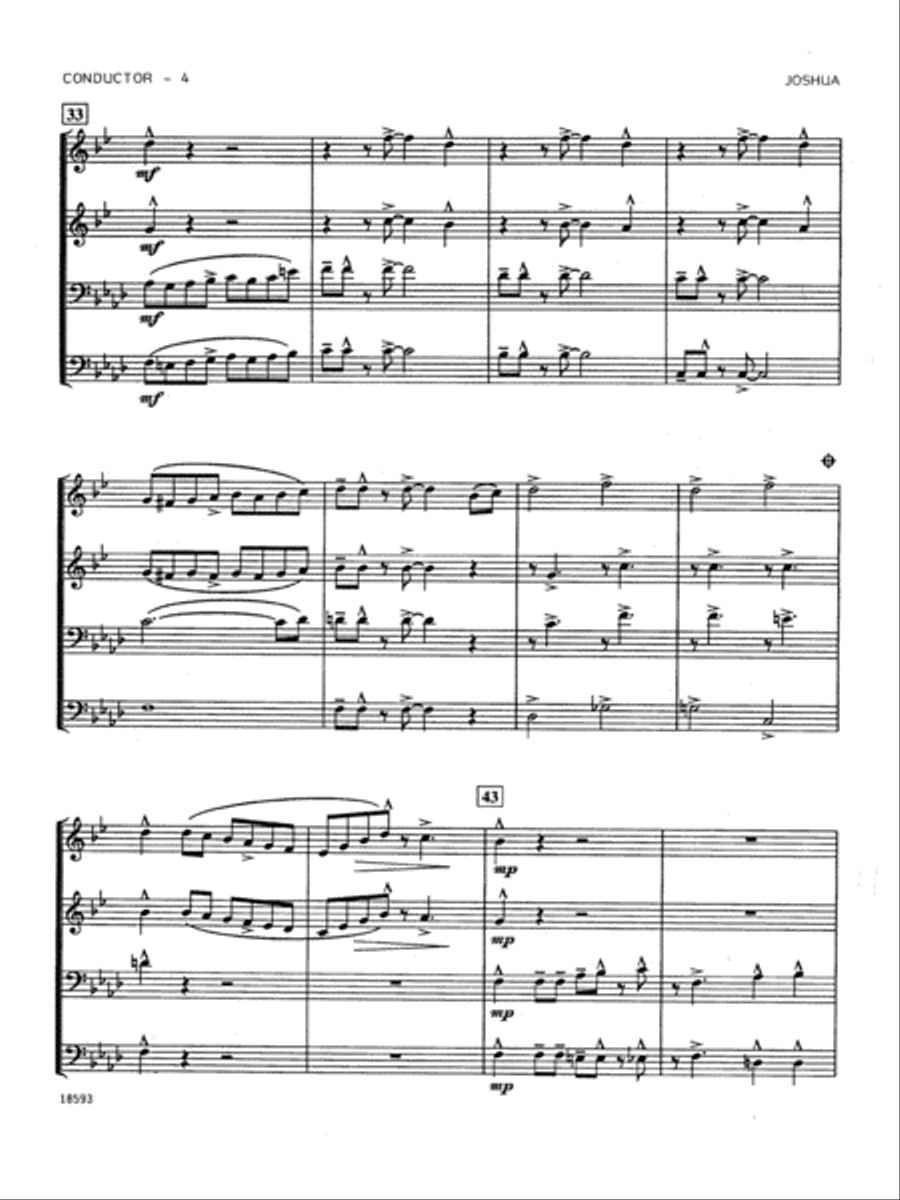 Spiritual Jazz Suite - Full Score Brass Ensemble scores gallery preview page 4