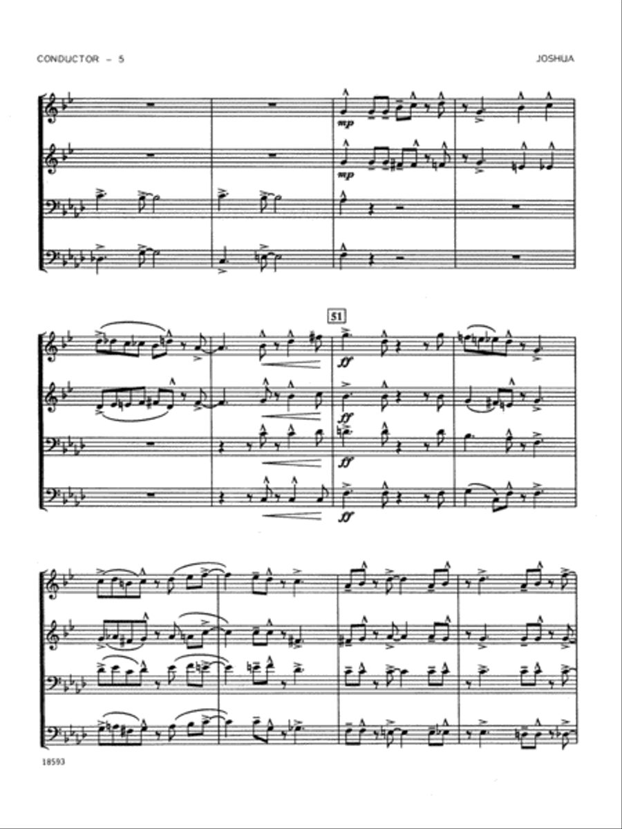 Spiritual Jazz Suite - Full Score Brass Ensemble scores gallery preview page 5