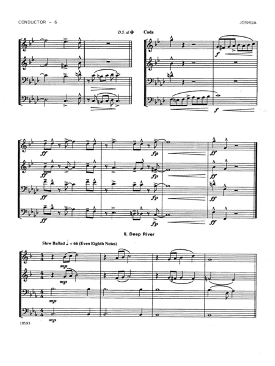 Spiritual Jazz Suite - Full Score Brass Ensemble scores gallery preview page 6