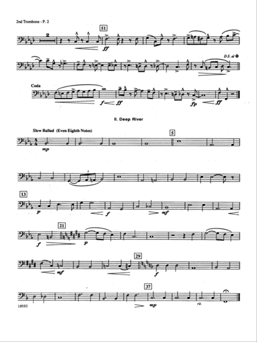 Spiritual Jazz Suite - 2nd Trombone Trombone scores gallery preview page 2
