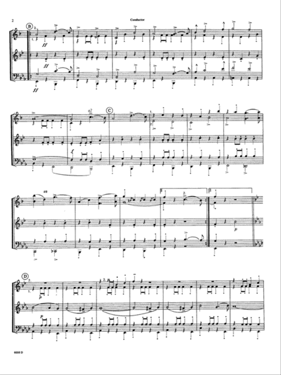 Stars And Stripes Forever, The - Full Score Brass Ensemble scores gallery preview page 2