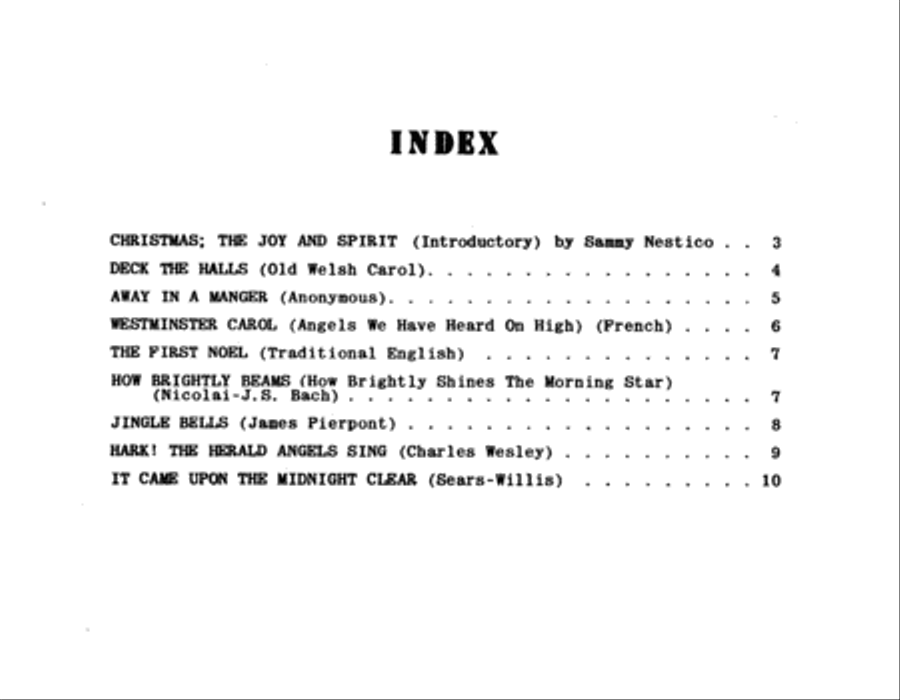 Christmas; The Joy & Spirit - Book 1/1st Cornet Cornet scores gallery preview page 2