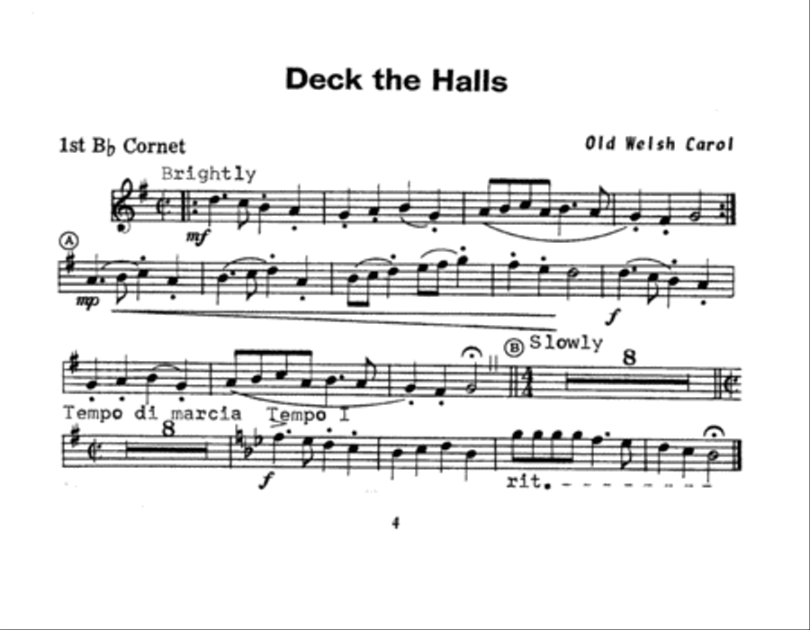 Christmas; The Joy & Spirit - Book 1/1st Cornet Cornet scores gallery preview page 4