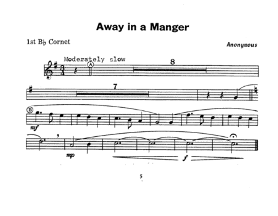 Christmas; The Joy & Spirit - Book 1/1st Cornet Cornet scores gallery preview page 5