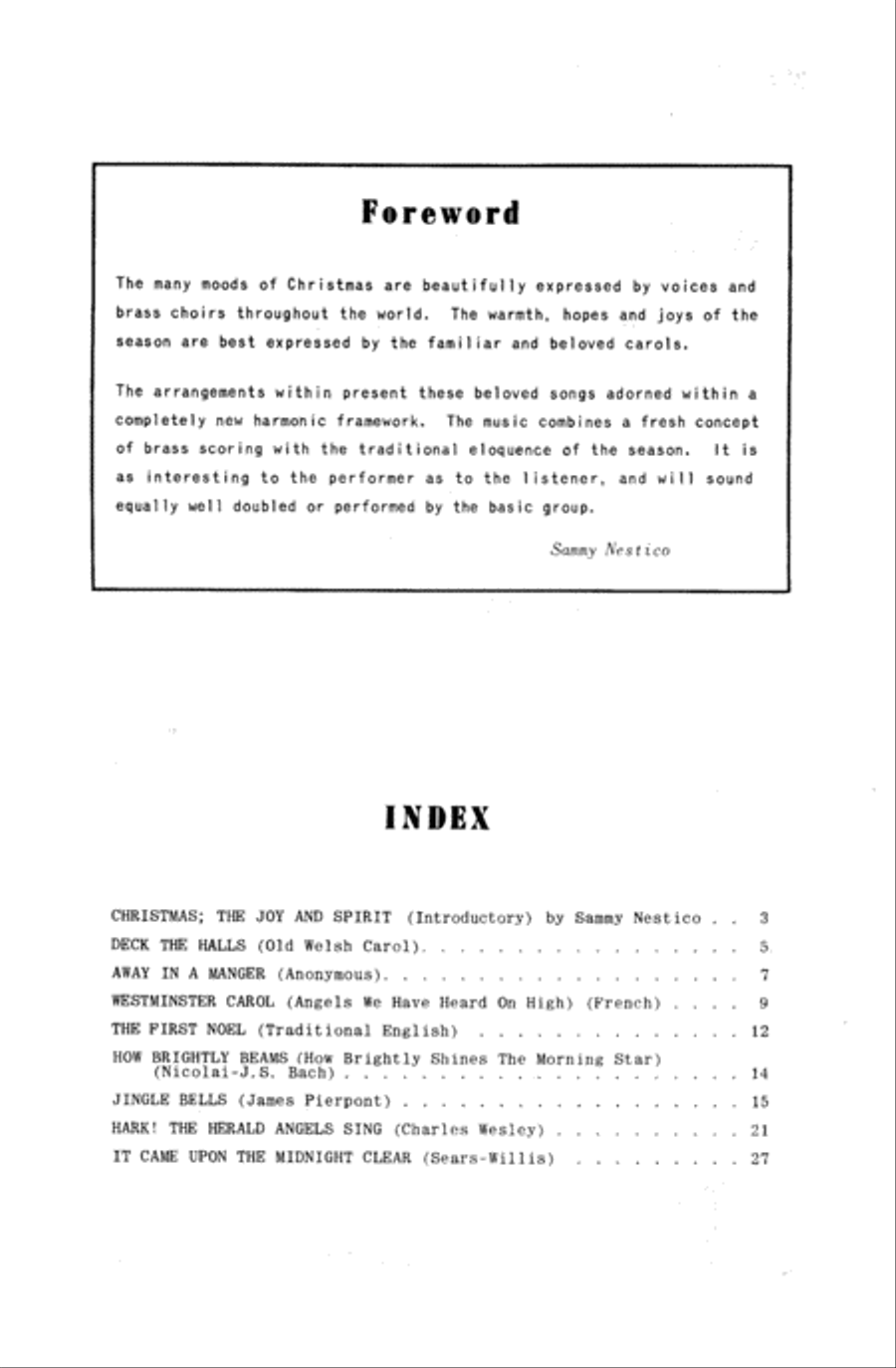 Christmas; The Joy & Spirit-Book 1/Full Score Brass Ensemble scores gallery preview page 2